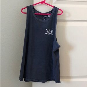 Blue grey Vans tank top
